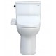 TOTO MW7763074CEFG#01 Drake 28 3/8" Two-Piece 1.6 GPF Single Flush Elongated Toilet with Washlet+ C2 in Cotton - Universal Height