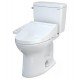 TOTO MW7763074CSFG.10#01 Drake 28 3/8" Two-Piece 1.6 GPF Single Flush Elongated Toilet with Washlet+ C2 in Cotton - 10" Rough-In