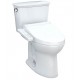 TOTO MW7863074CEG#01 Drake 28 3/8" Transitional Two-Piece 1.28 GPF Single Flush Elongated Toilet with Washlet+ C2 in Cotton