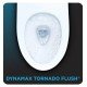 TOTO MW8563074CUMG#01 Ultramax 28 1/4" One-Piece 1.0 GPF & 0.8 GPF Dual Flush Elongated Toilet and Washlet+ C2 in Cotton