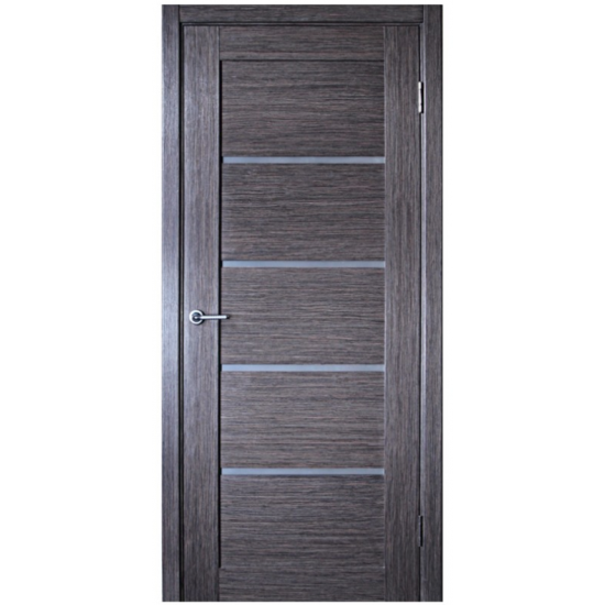 Ville Venice Grey Oak Wood Veneer Modern Interior Door with Glass