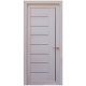 Ville Miami White Wood Veneer Modern Interior Door with Frosted Glass