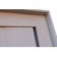 Ville Miami White Wood Veneer Modern Interior Door with Frosted Glass