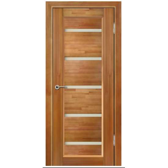 Ville Dominika Wenge Wood Veneer Modern Interior Door with Glass