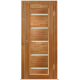 Ville Dominika Wenge Wood Veneer Modern Interior Door with Glass