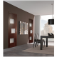 Ville Dominika Wenge Wood Veneer Modern Interior Door with Glass