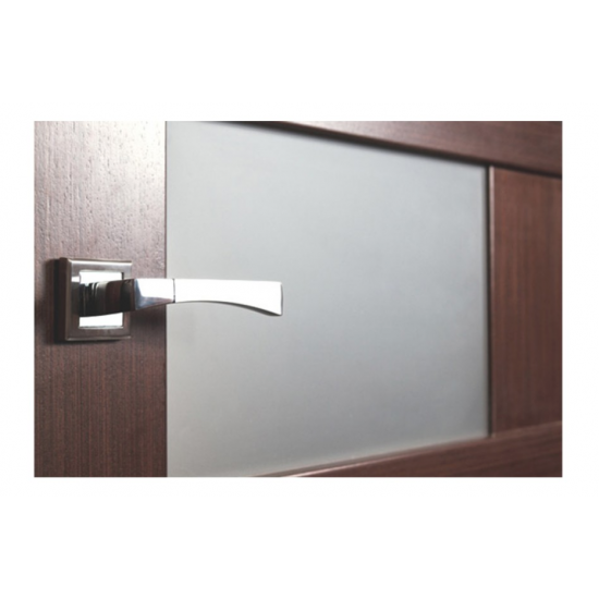 Ville Dominika Wenge Wood Veneer Modern Interior Door with Glass