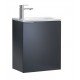Fresca FCB8003BW-I Valencia 20" Black Wall Hung Modern Bathroom Vanity