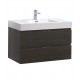 Fresca FCB8336GO-I Valencia 36" Gray Oak Wall Hung Modern Bathroom Vanity