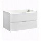 Fresca FCB8336WH Valencia 36" Glossy White Wall Hung Modern Bathroom Cabinet