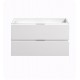 Fresca FCB8336WH Valencia 36" Glossy White Wall Hung Modern Bathroom Cabinet