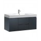 Fresca FCB8348GG-I Valencia 48" Dark Slate Gray Wall Hung Modern Bathroom Vanity