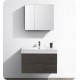 Fresca FCB8336GO-I Valencia 36" Gray Oak Wall Hung Modern Bathroom Vanity