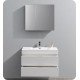 Fresca FCB8336WH-I Valencia 36" Glossy White Wall Hung Modern Bathroom Vanity