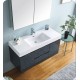 Fresca FCB8348GG-I Valencia 48" Dark Slate Gray Wall Hung Modern Bathroom Vanity