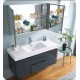 Fresca FCB8348GG-I Valencia 48" Dark Slate Gray Wall Hung Modern Bathroom Vanity