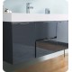 Fresca FCB8348GG-I Valencia 48" Dark Slate Gray Wall Hung Modern Bathroom Vanity