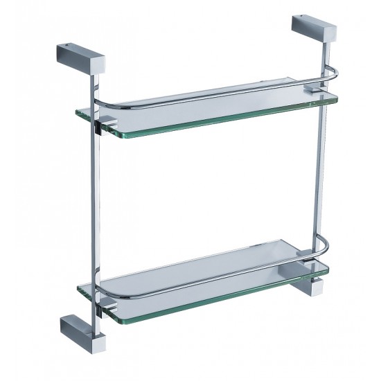 Fresca FAC0446 Ottimo 2 Tier Glass Shelf in Chrome