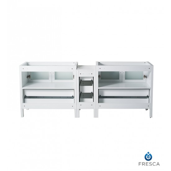 Fresca FCB62-301230WH Torino 72" White Modern Bathroom Cabinets