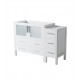 Fresca FCB62-3612WH Torino 48" White Modern Bathroom Cabinets