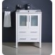 Fresca FCB6224WH-I Torino 24" White Modern Bathroom Cabinet with Integrated Sink