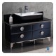 Fresca FCB7714BL Moselle 48" Modern Glass Bathroom Cabinet