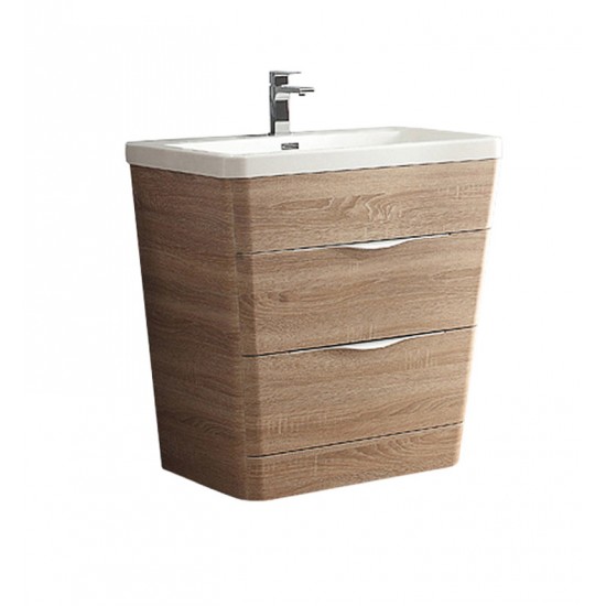 Fresca FCB8532WK Milano 32" White Oak Modern Bathroom Cabinet