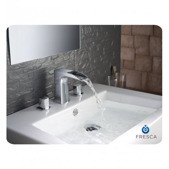 Fresca FFT3076CH Fortore Widespread Mount Bathroom Faucet in Chrome