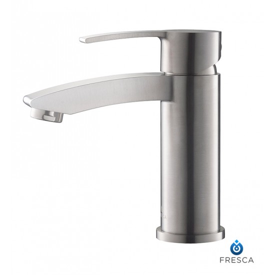 Fresca FFT3111BN Livenza Single Hole Mount Bathroom Faucet in Brushed Nickel