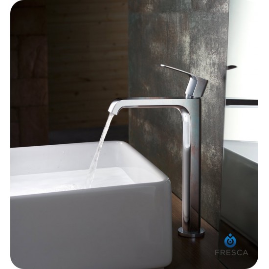 Fresca FFT3902CH Tusciano Single Hole Vessel Mount Bathroom Faucet in Chrome