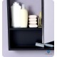 Fresca FMC6124ES Small Espresso Bathroom Medicine Cabinet with Small Bottom Shelf