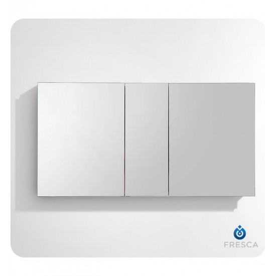 Fresca FMC8013 50" Wide Bathroom Medicine Cabinet with Mirrors