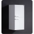 Fresca White Bathroom Linen Side Cabinet with 2 Storage Areas