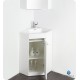 Fresca FVN5084WH Coda 18" Modern Corner Bathroom Vanity in White