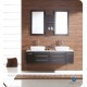 Fresca FVN6119ES Bellezza 59" Espresso Modern Double Vessel Sink Bathroom Vanity