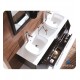 Fresca FVN6119ES Bellezza 59" Espresso Modern Double Vessel Sink Bathroom Vanity