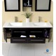 Fresca FVN6119UNS Bellezza 59" Espresso Modern Double Sink Bathroom Vanity