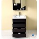 Fresca FVN6124ES Amato 24" Espresso Modern Bathroom Vanity with Medicine Cabinet
