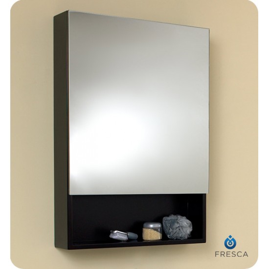 Fresca FVN6124ES Amato 24" Espresso Modern Bathroom Vanity with Medicine Cabinet