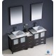 Fresca FCB62-361236ES Torino 83" Espresso Modern Bathroom Cabinets