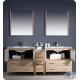Fresca FCB62-361236LO Torino 83" Light Oak Modern Bathroom Cabinets
