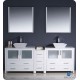 Fresca FCB62-361236WH Torino 83" White Modern Bathroom Cabinets