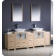 Fresca FCB62-72LO Torino 84" Light Oak Modern Bathroom Cabinets
