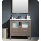 Fresca FCB6236GO Torino 36" Gray Oak Modern Bathroom Cabinet