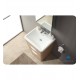 Fresca FCB8525WK Milano 26" White Oak Modern Bathroom Cabinet