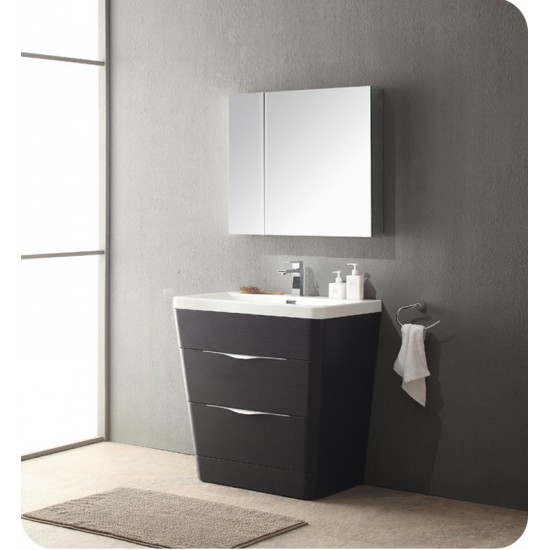 Fresca FCB8532CN Milano 32" Chestnut Modern Bathroom Cabinet