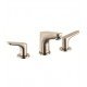 Hansgrohe 04369 Focus 100 5 1/8" Double Handle Widespread/Deck Mounted Bathroom Faucet with Pop-Up Assembly