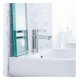 Hansgrohe 04531000 Metris S 4 1/4" Single Handle Deck Mounted Bathroom Faucet in Chrome