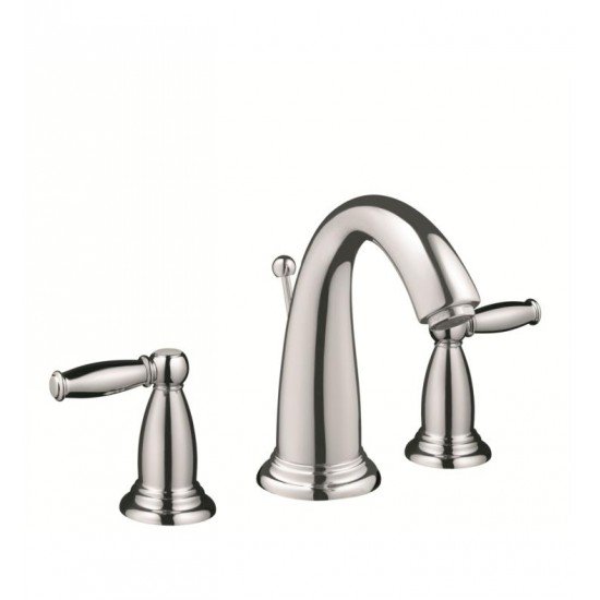 Hansgrohe 06117 Swing C 5 1/8" Double Handle Widespread/Deck Mounted Bathroom Faucet with Pop-Up Assembly