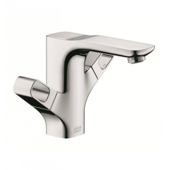 Hansgrohe 11024001 Axor Urquiola 7 1/8" Double Handle Deck Mounted Bathroom Faucet with Pop-Up Assembly